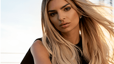 Emily Ratajkowski cuida do cabelo loiro com cicaextreme